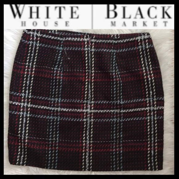 NWOT WHBM Plaid Boot Skirt - Picture 4 of 11
